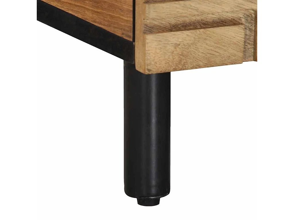 Mesas de centro apilables | Mesitas auxiliares 3 piezas madera de ingeniería negro SHL4726