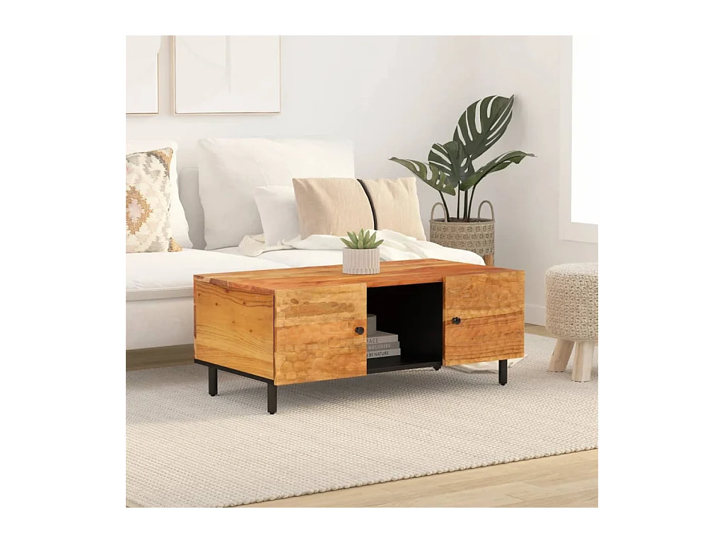 Mesa de centro | Mesa auxiliar con Infinity LED roble Sonoma 70x53x30 cm SHL4004