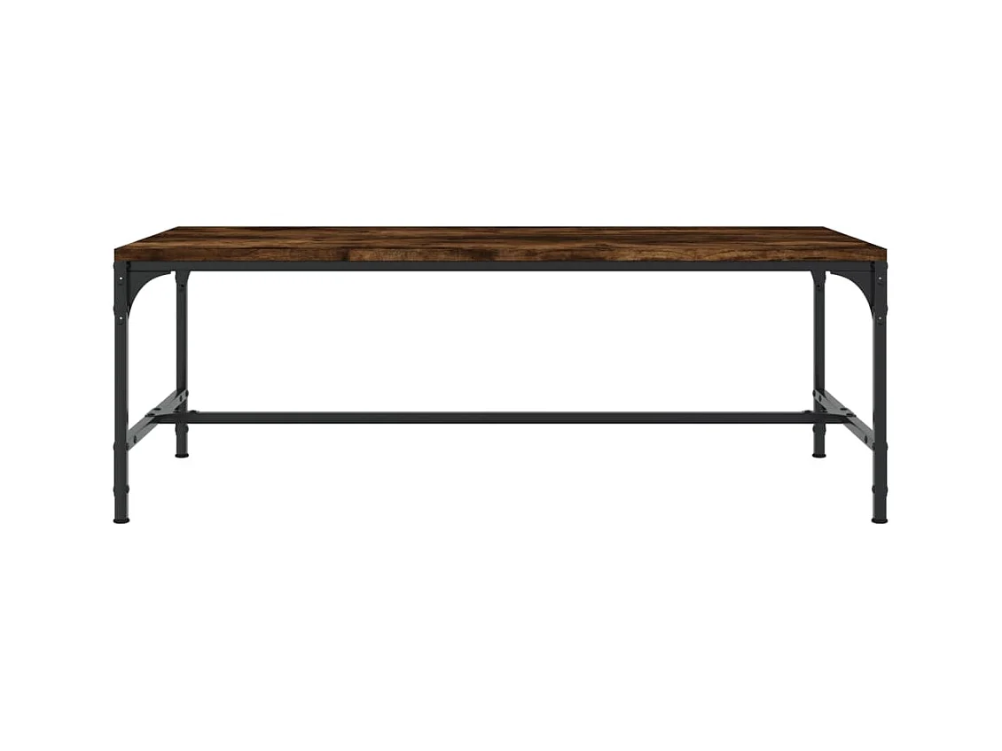 Mesa de centro | Mesa auxiliar madera contrachapada roble ahumado 80x80x36,5 cm SHL4413