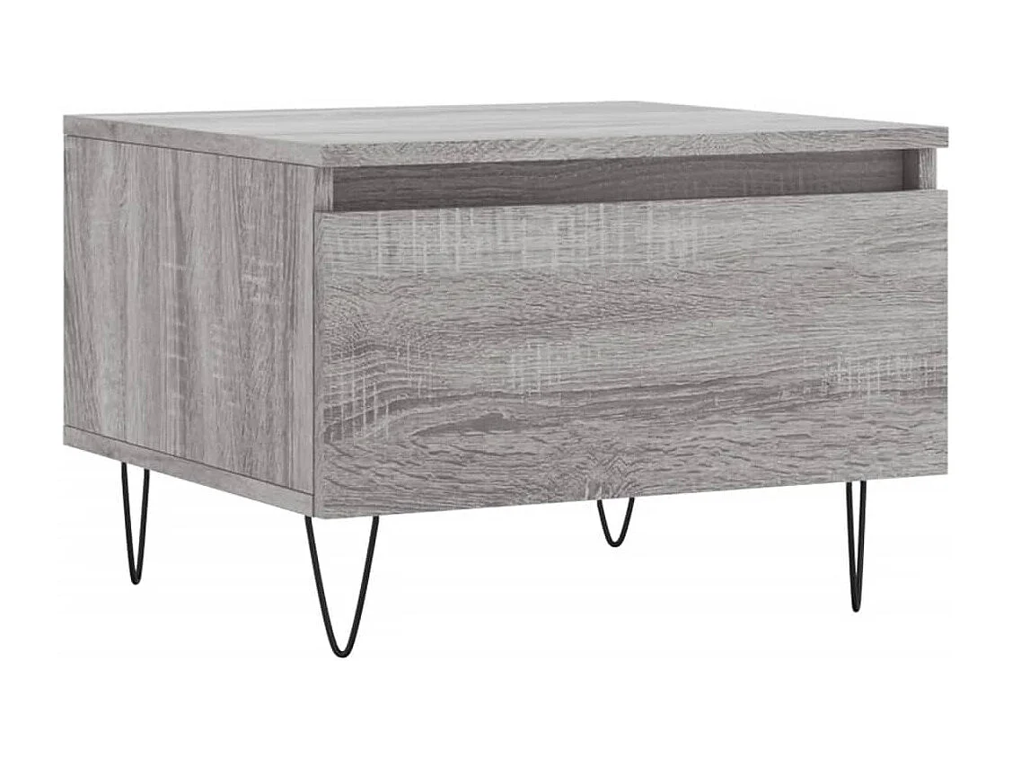 Mesa de centro | Mesa auxiliar madera maciza de mango rugosa negro 80x50x40 cm SHL57592