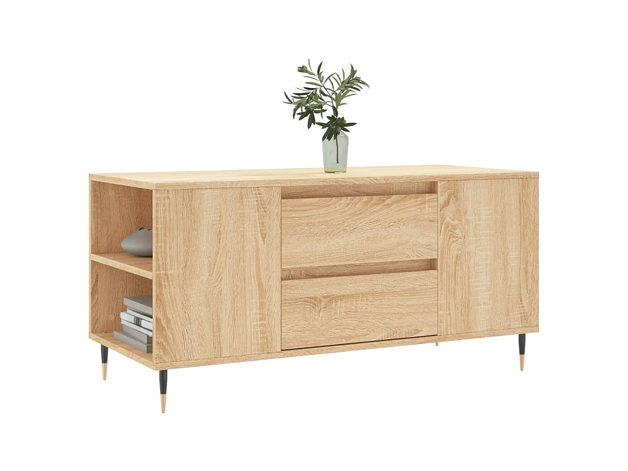 Mesa de centro | Mesa auxiliar superficie vidrio negra y acero 40x40x40 cm SHL2290