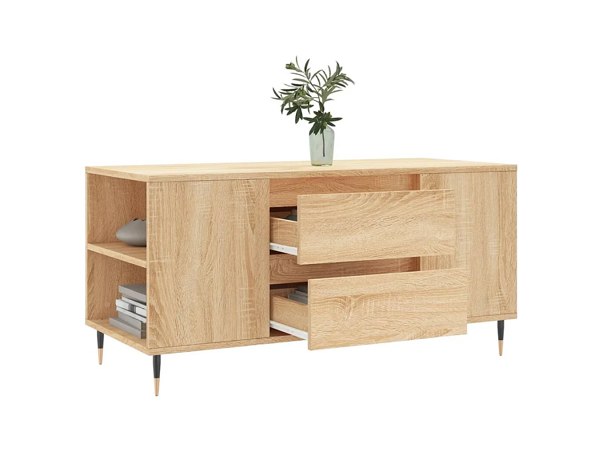 Mesa de centro | Mesa auxiliar superficie vidrio negra y acero 40x40x40 cm SHL2290