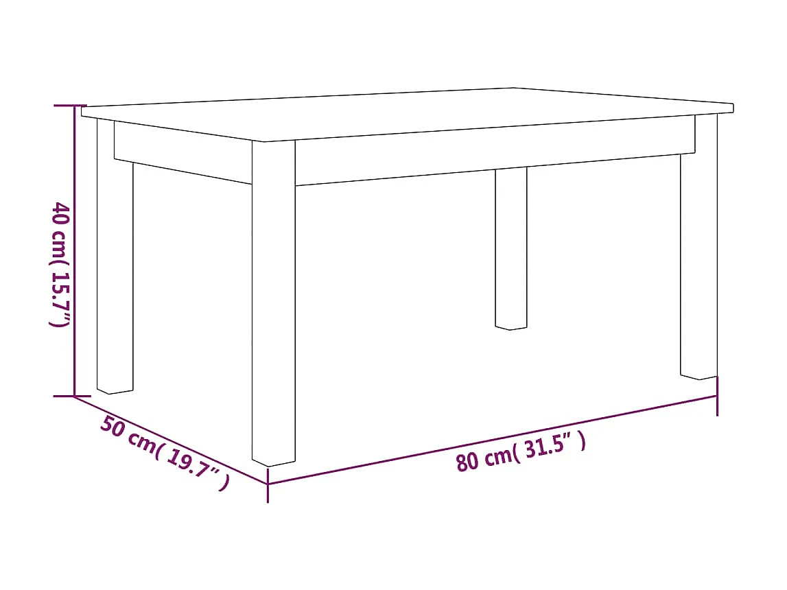 Mesa de centro | Mesa auxiliar madera contrachapada gris hormigón 80x80x36,5 cm SHL84056