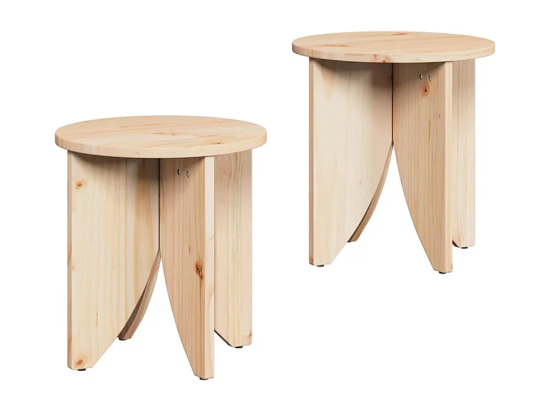 Couchtisch 2er Set-Sofatisch-Beistelltische Natur SHL82893