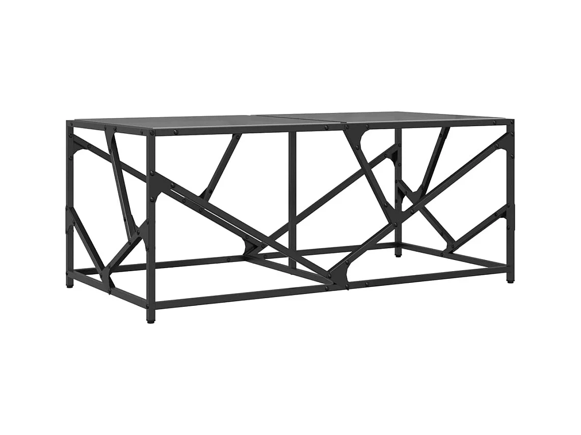 Mesa de centro-Mesa auxiliar hierro y madera maciza de mango 100x54x40 cm SHL1179