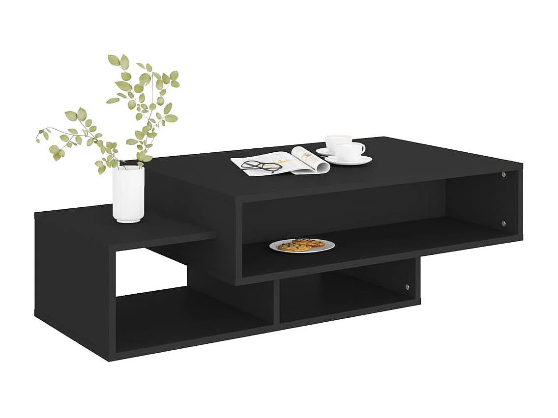 Table basse salon-Table d'appoint Noir 105x55x32 cm Bois d’ingénierie SHL89349