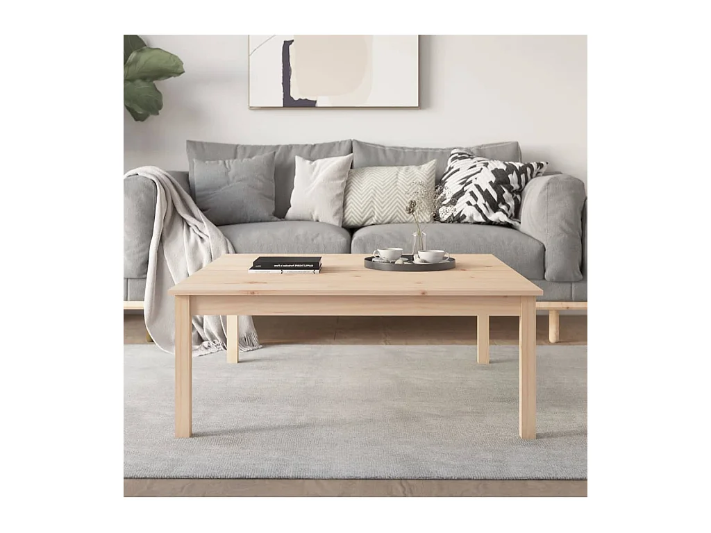 Mesa de centro | Mesa auxiliar madera contrachapada gris hormigón 90x44,5x45 cm SHL48262