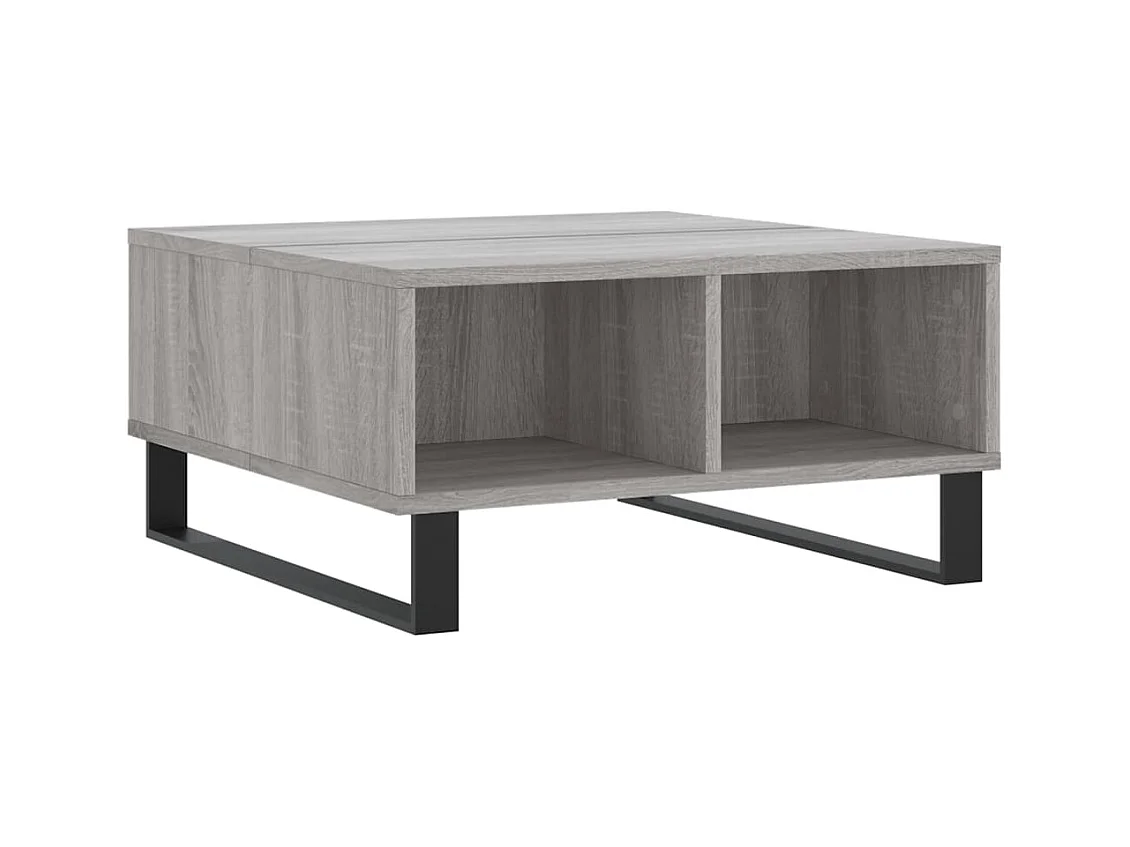 Table basse salon-Table d'appoint sonoma gris 60x60x30 cm bois d'ingénierie SHL31063