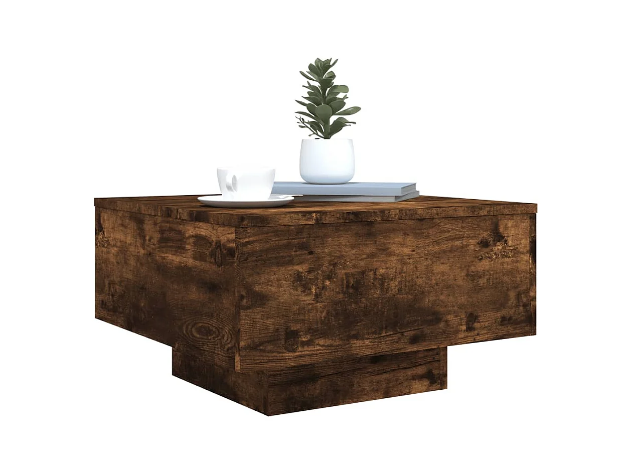 Mesa de centro-Mesa auxiliar de madera contrachapada gris Sonoma 100x60x42 cm SHL4568
