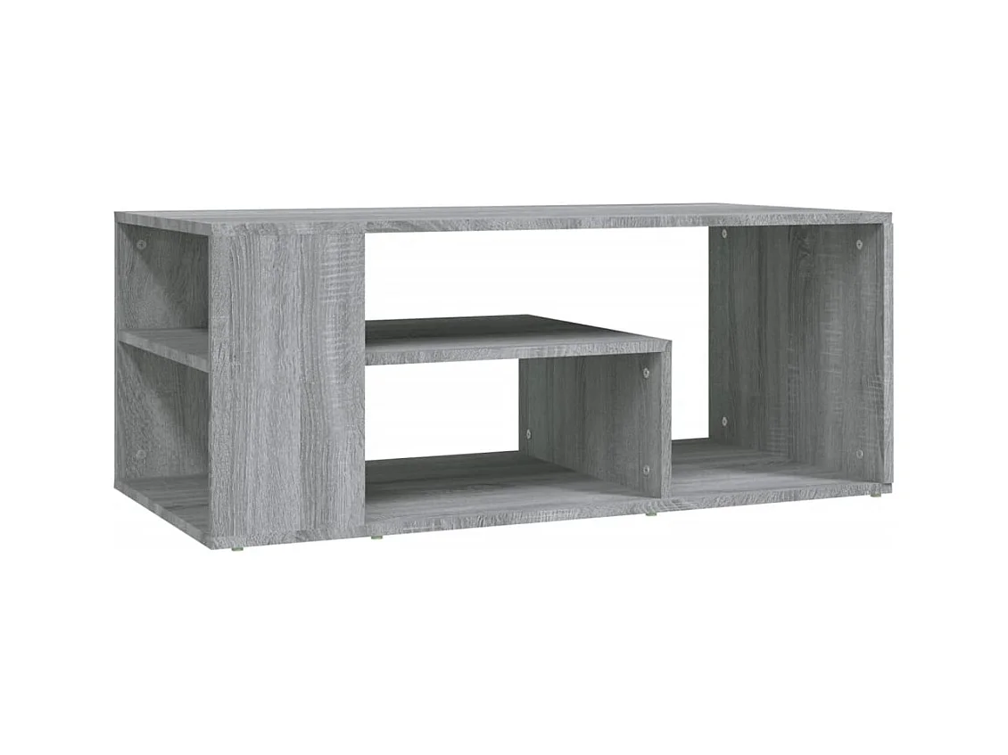 Table basse salon-Table d'appoint Sonoma gris 100x50x40 cm Bois d'ingénierie SHL12943
