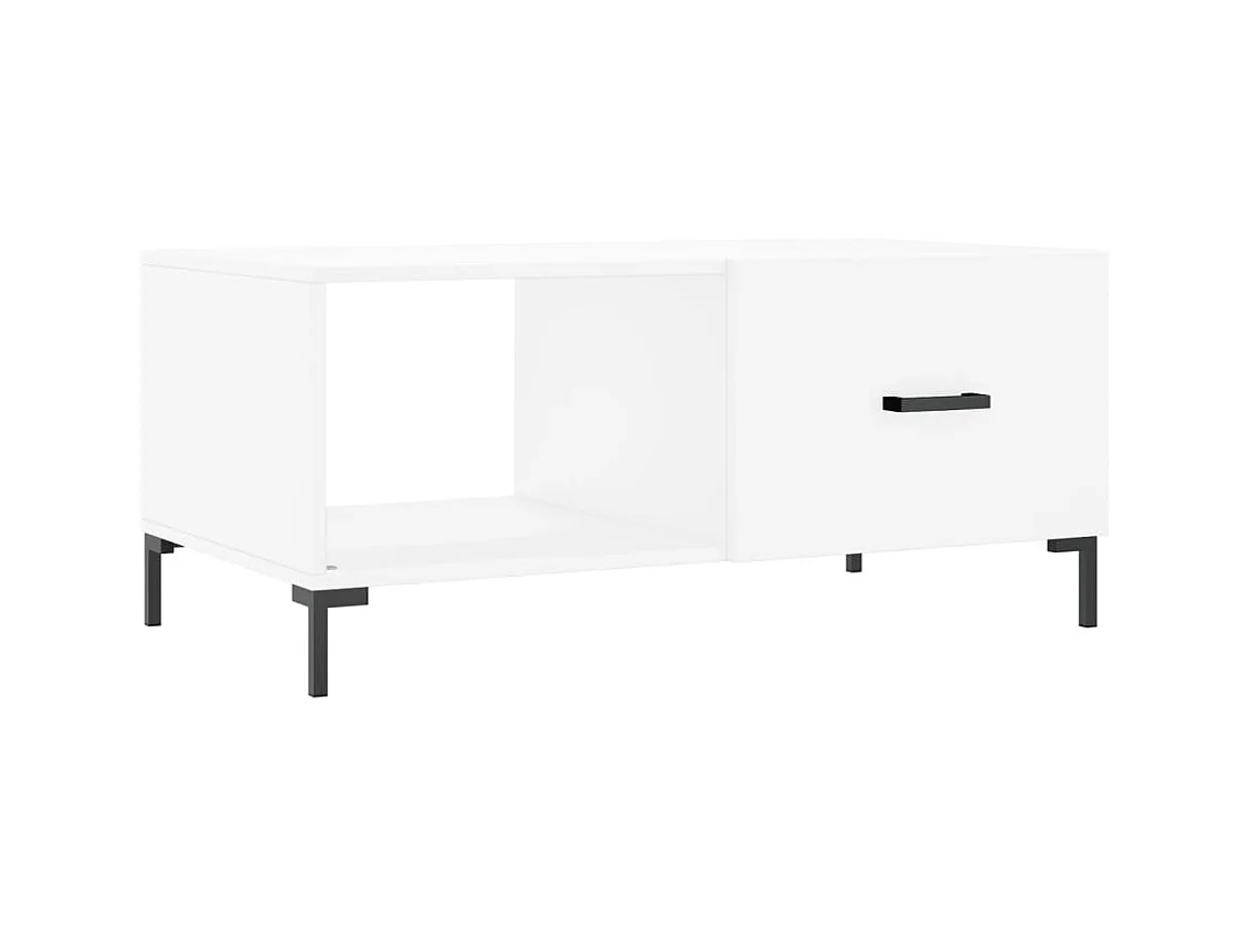 Mesa de centro | Mesa auxiliar madera de ingeniería negra 80x50x50 cm SHL2609