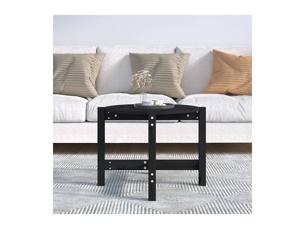 Mesa de centro | Mesa auxiliar madera de ingeniería blanco 80x80x31 cm SHL3818