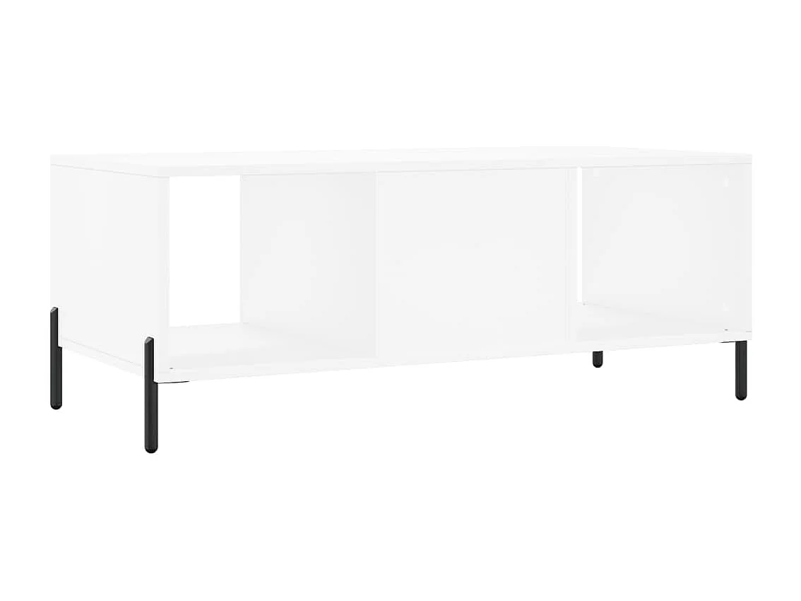 Couchtisch-Wohnzimmertisch-Beistelltische Weiß 102x50x40 cm Holzwerkstoff SHL21602