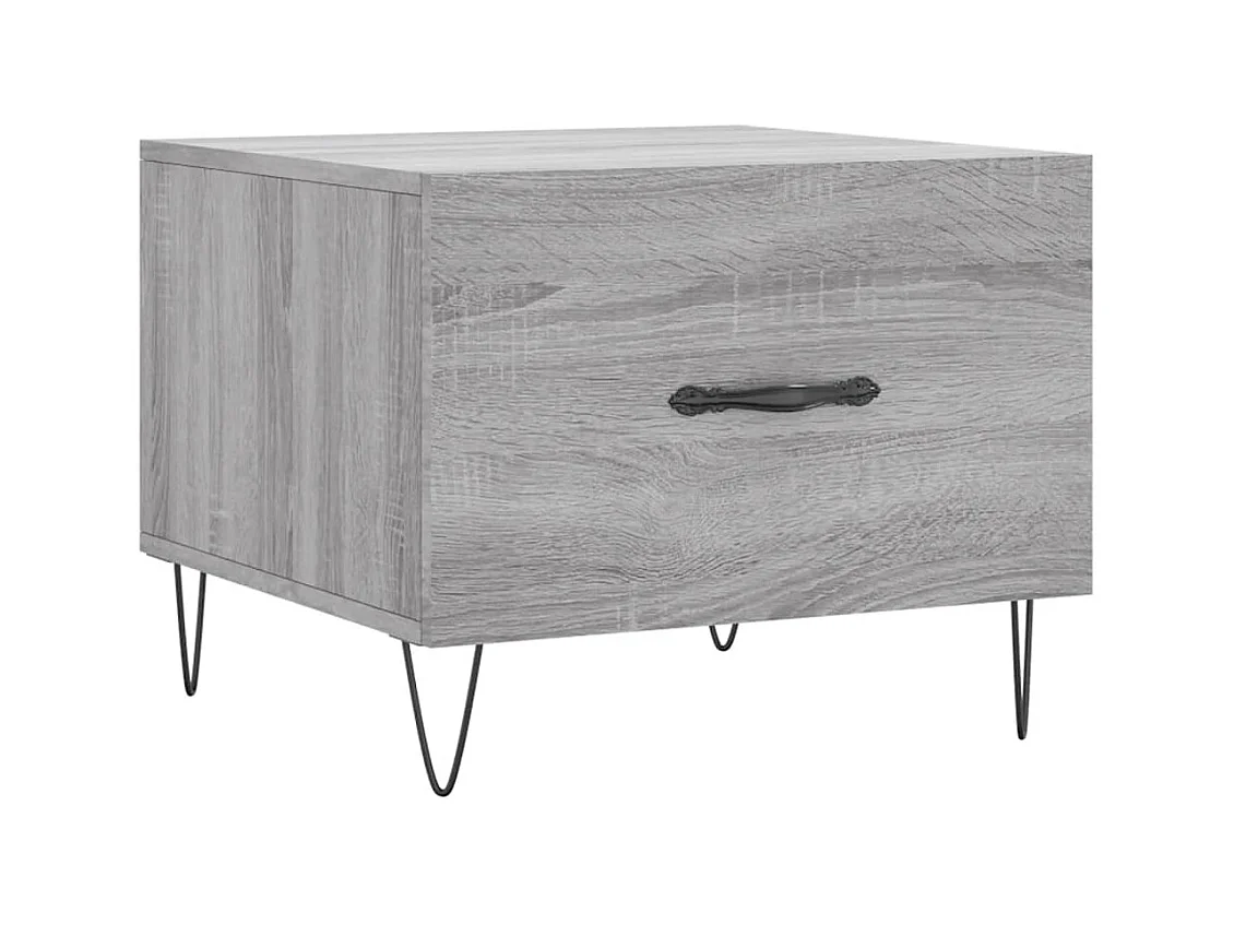 Table basse salon-Table d'appoint Sonoma gris 50x50x40 cm Bois d'ingénierie SHL279