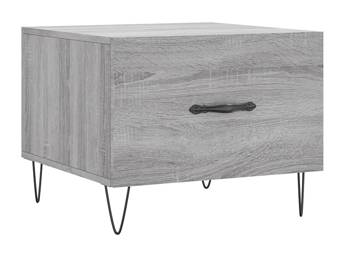 Table basse salon-Table d'appoint Sonoma gris 50x50x40 cm Bois d'ingénierie SHL279