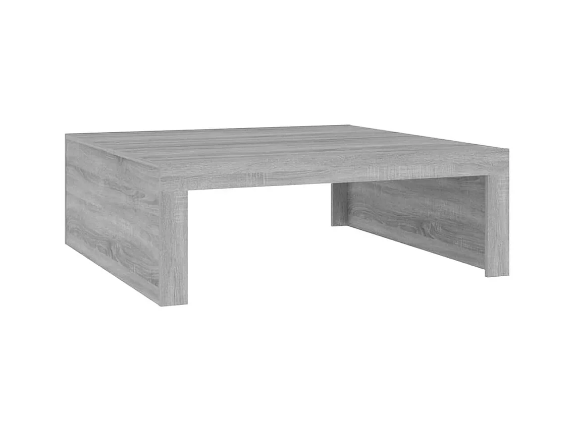 Table basse salon-Table d'appoint Sonoma gris 100x100x35 cm Bois d'ingénierie SHL82506