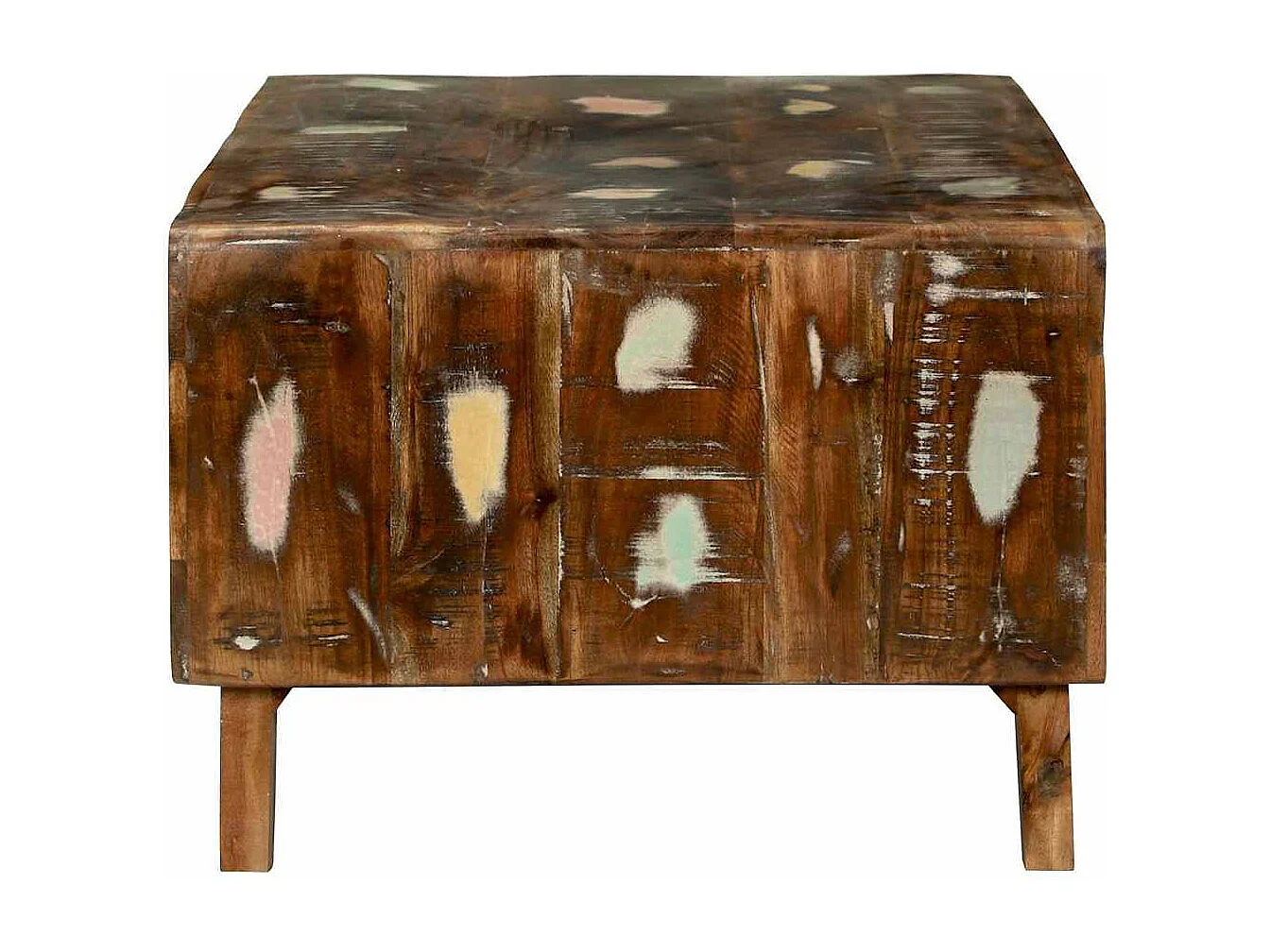 Table basse salon-Table d'appoint 90x50x35 cm Bois de Récup Solide SHL95280