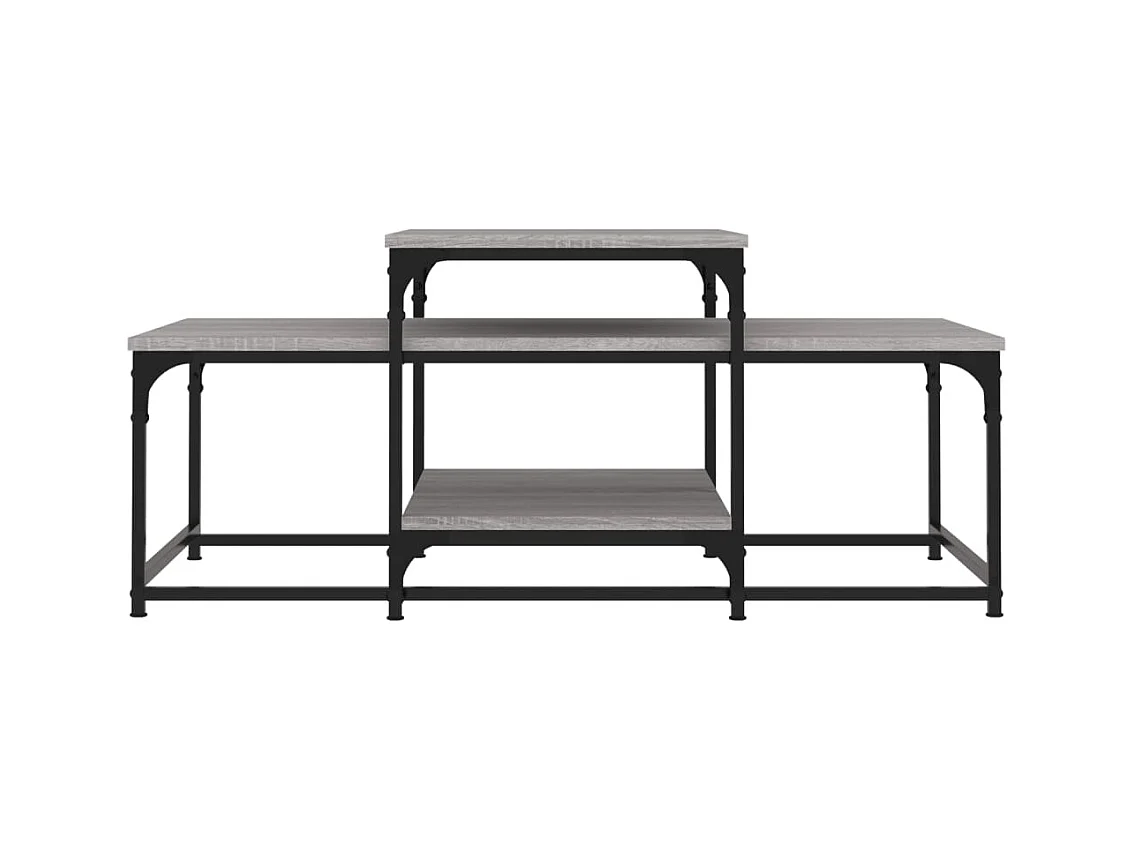 Mesa de centro-Mesa auxiliar blanco brillante 80x80x42 cm SHL1528