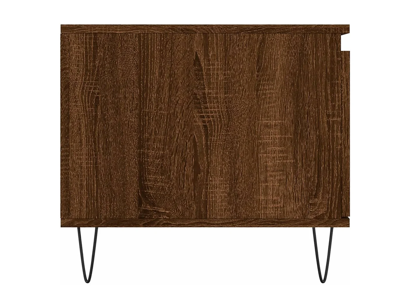 Mesa de centro | Mesa auxiliar madera ingeniería y hierro roble humo 80x80x45cm SHL2704