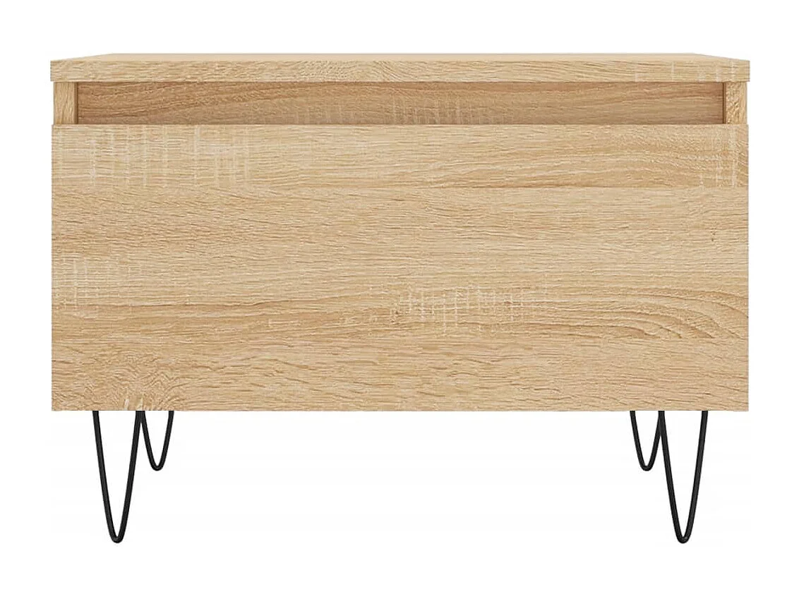 Conjunto de 2 Mesas de Centro | Mesa de apoio | Mesa de café 50x46x35cm deriv. madeira carvalho sonoma