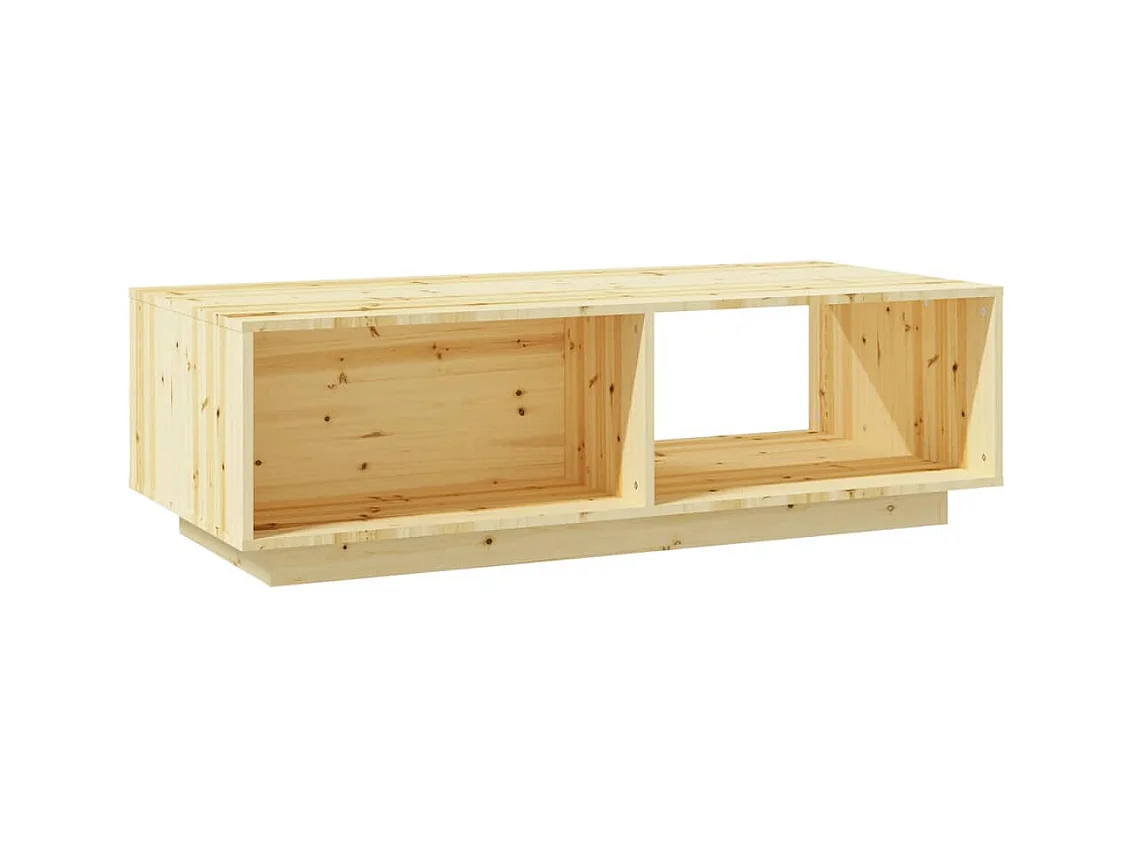 Mesa de centro | Mesa auxiliar de madera maciza de pino gris 100x50x41 cm SHL3565