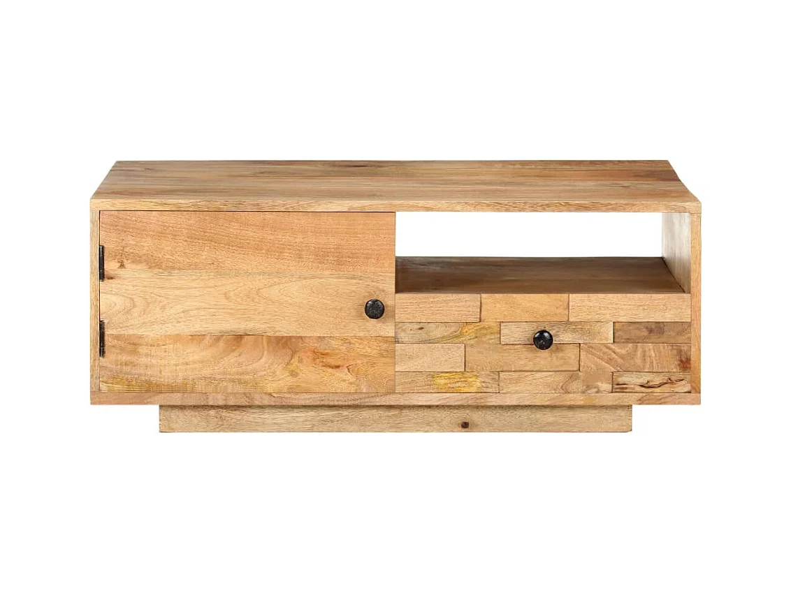 Mesa de centro | Mesa de café | Mesa auxiliar Roble negro 50x50x36 cm Madera contrachapada SHL4717