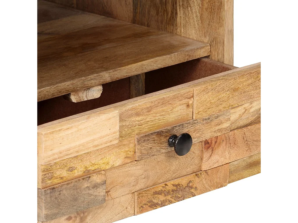 Mesa de centro | Mesa de café | Mesa auxiliar Roble negro 50x50x36 cm Madera contrachapada SHL4717