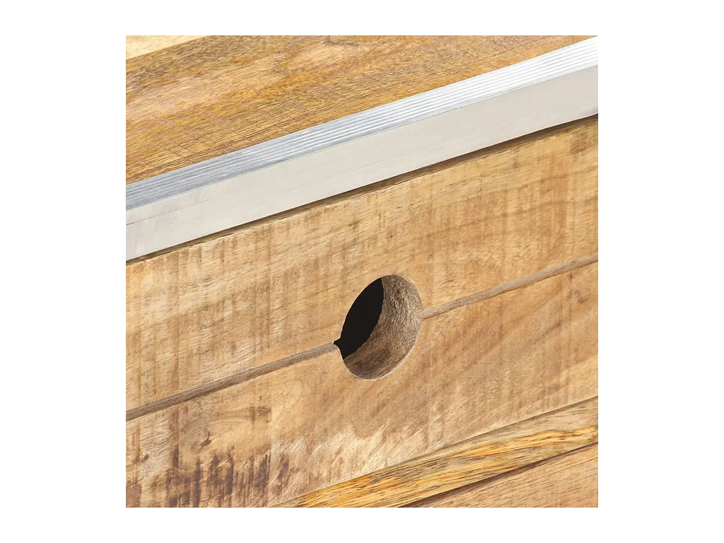 Mesa de centro | Mesa auxiliar 100x100x35 cm madera maciza acacia SHL3160