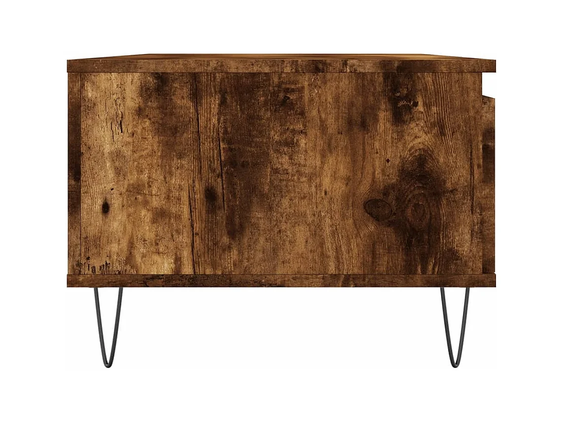 Table basse salon-Table d'appoint Chêne fumé 90x50x36,5 cm Bois d'ingénierie SHL55499
