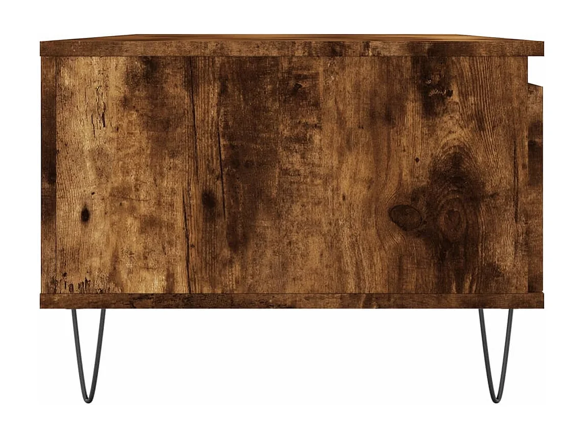 Salontafel | Woonkamertafel | Bijzettafel 90x50x36,5 cm bewerkt hout gerookt eikenkleurig