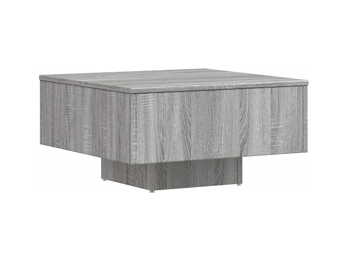 Table basse salon-Table d'appoint Sonoma gris 60x60x31,5 cm Bois d'ingénierie SHL47036