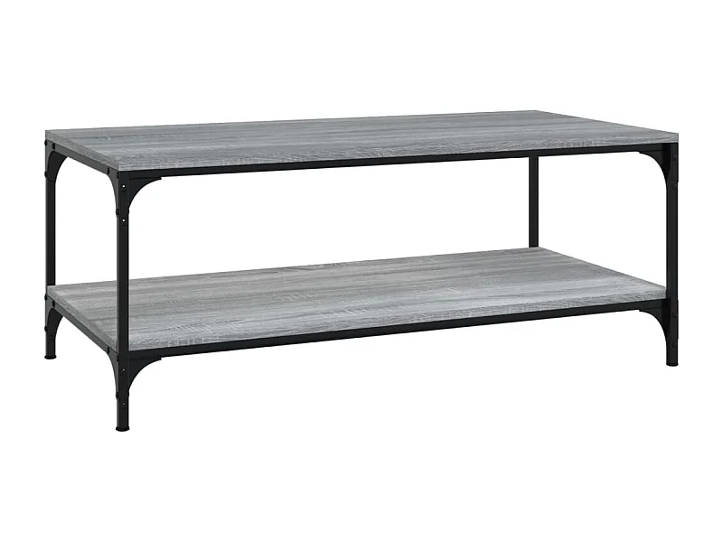 Mesa de centro | Mesa auxiliar madera contrachapada roble ahumado 55x55x36,5 cm SHL4332