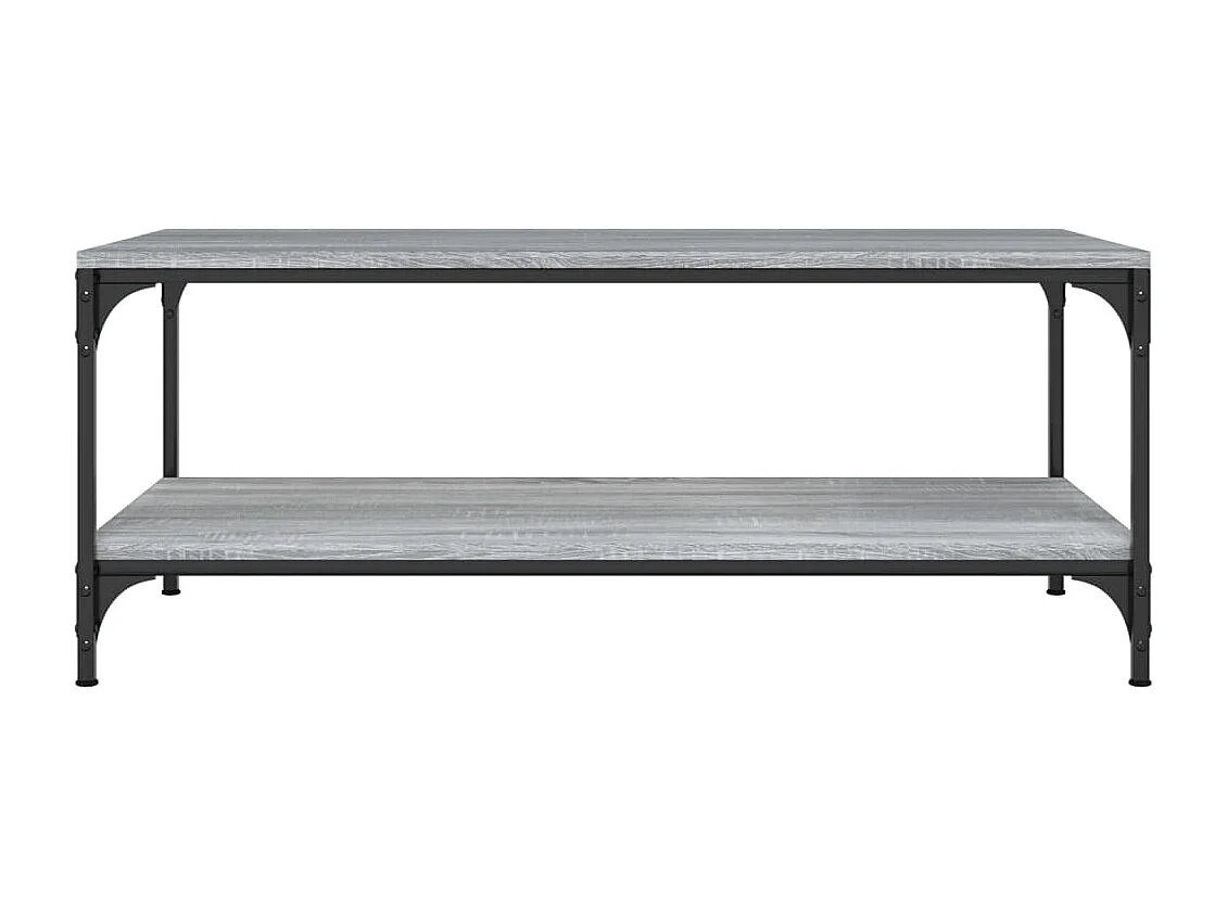 Mesa de centro | Mesa auxiliar madera contrachapada roble ahumado 55x55x36,5 cm SHL4332