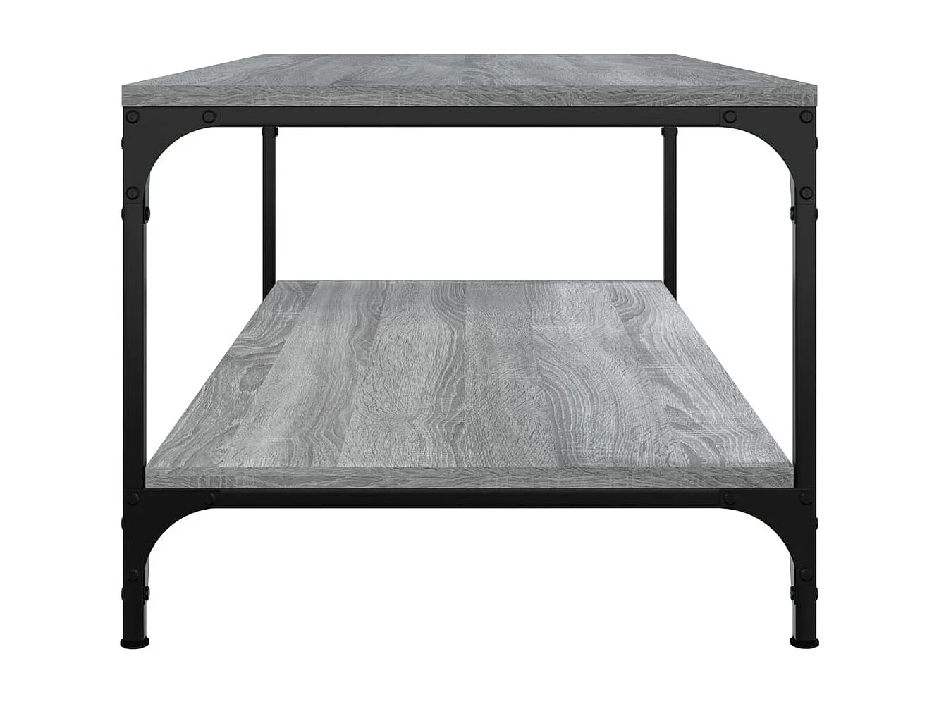 Mesa de centro | Mesa auxiliar madera contrachapada roble ahumado 55x55x36,5 cm SHL4332