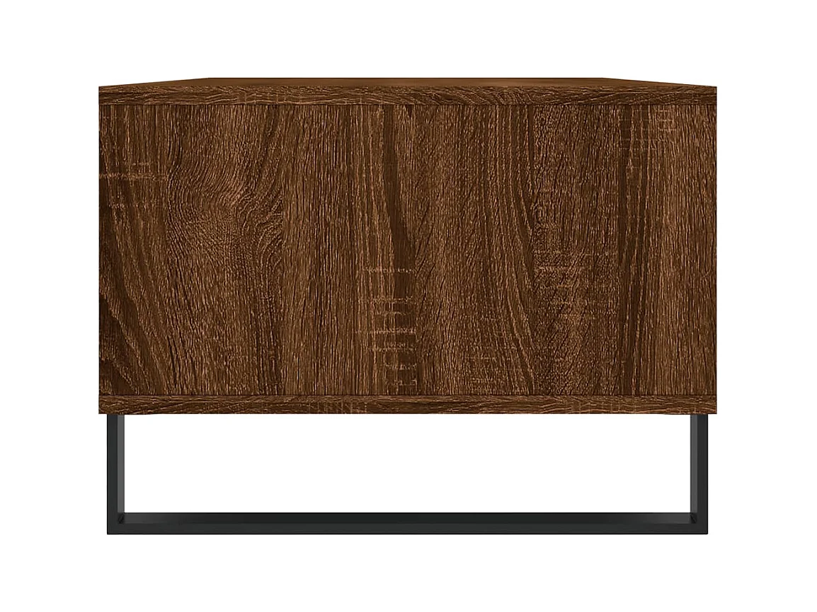 Table basse salon-Table d'appoint Chêne marron 90x50x36,5 cm Bois d'ingénierie SHL66764