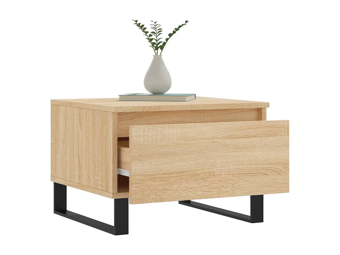 Conjunto de 2 Mesas de Centro | Mesa de apoio | Mesa de café 50x46x35cm deriv. madeira carvalho sonoma