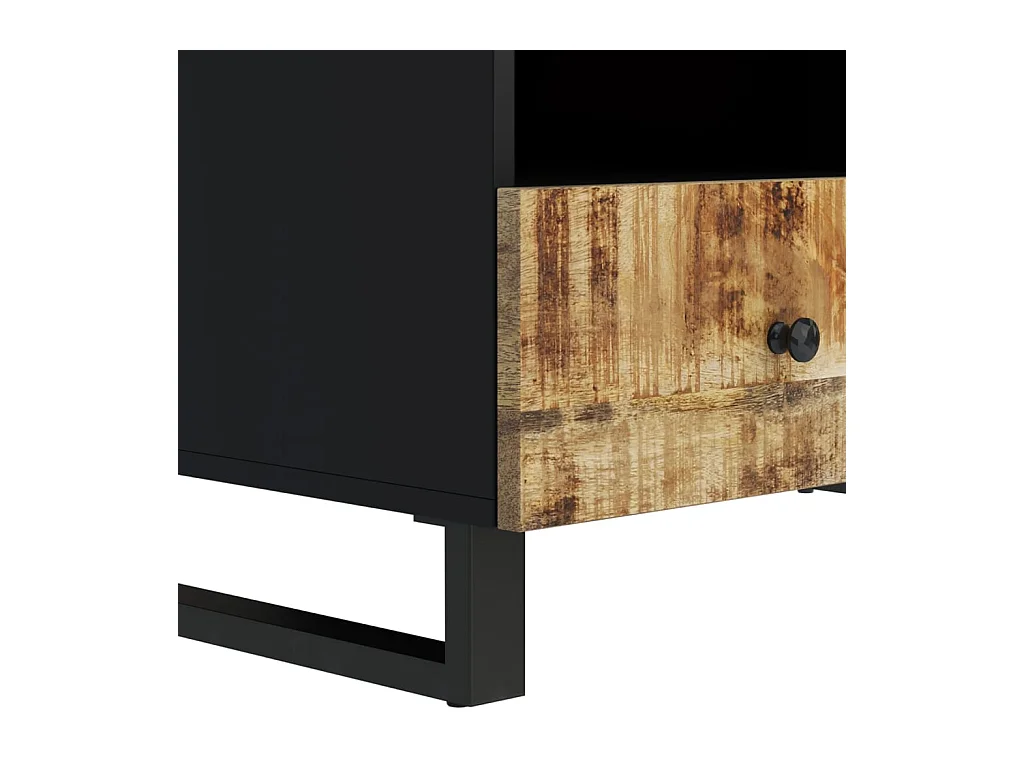 Mesa de centro | Mesa auxiliar con Infinity LED negro 90x50x41 cm SHL4174