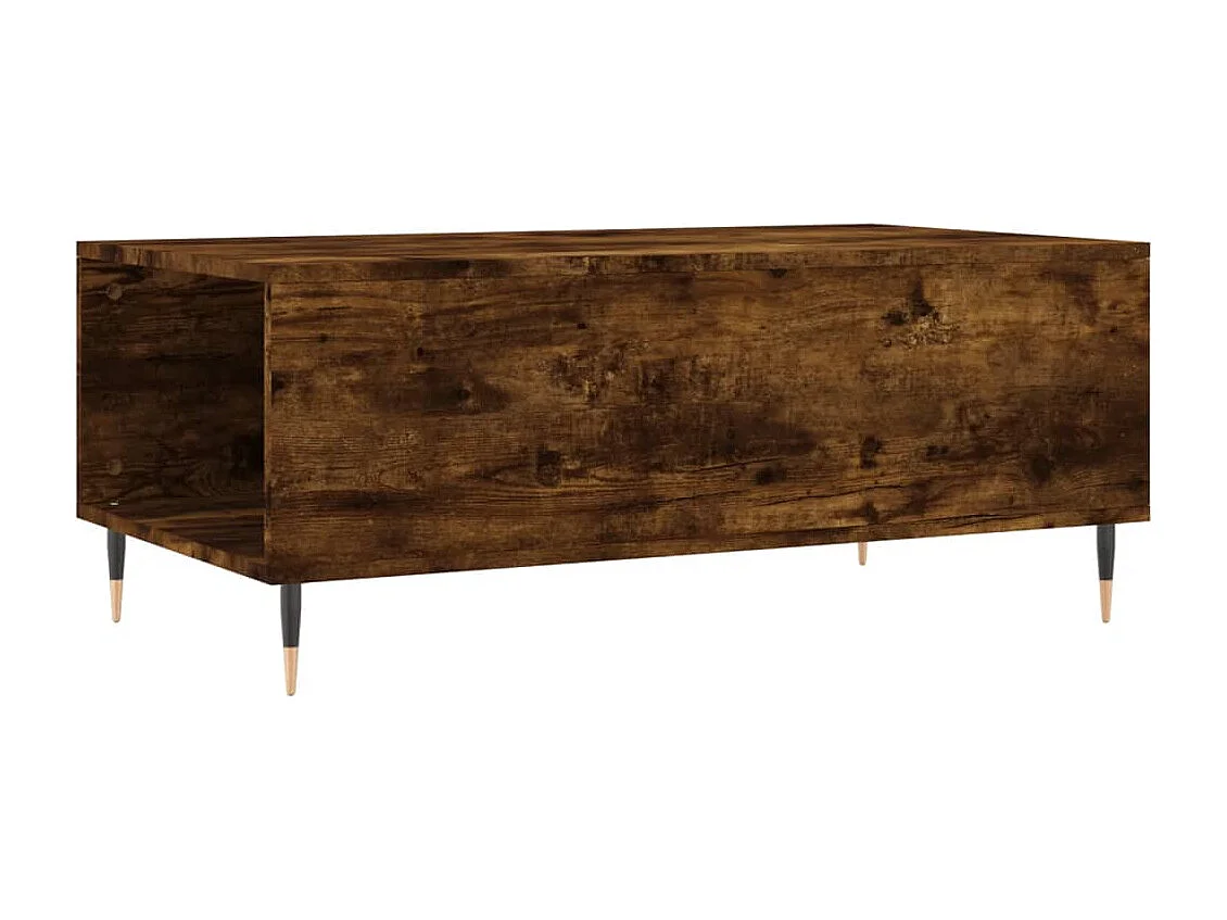 Table basse salon-Table d'appoint Chêne fumé 90x50x36,5 cm Bois d'ingénierie SHL60853