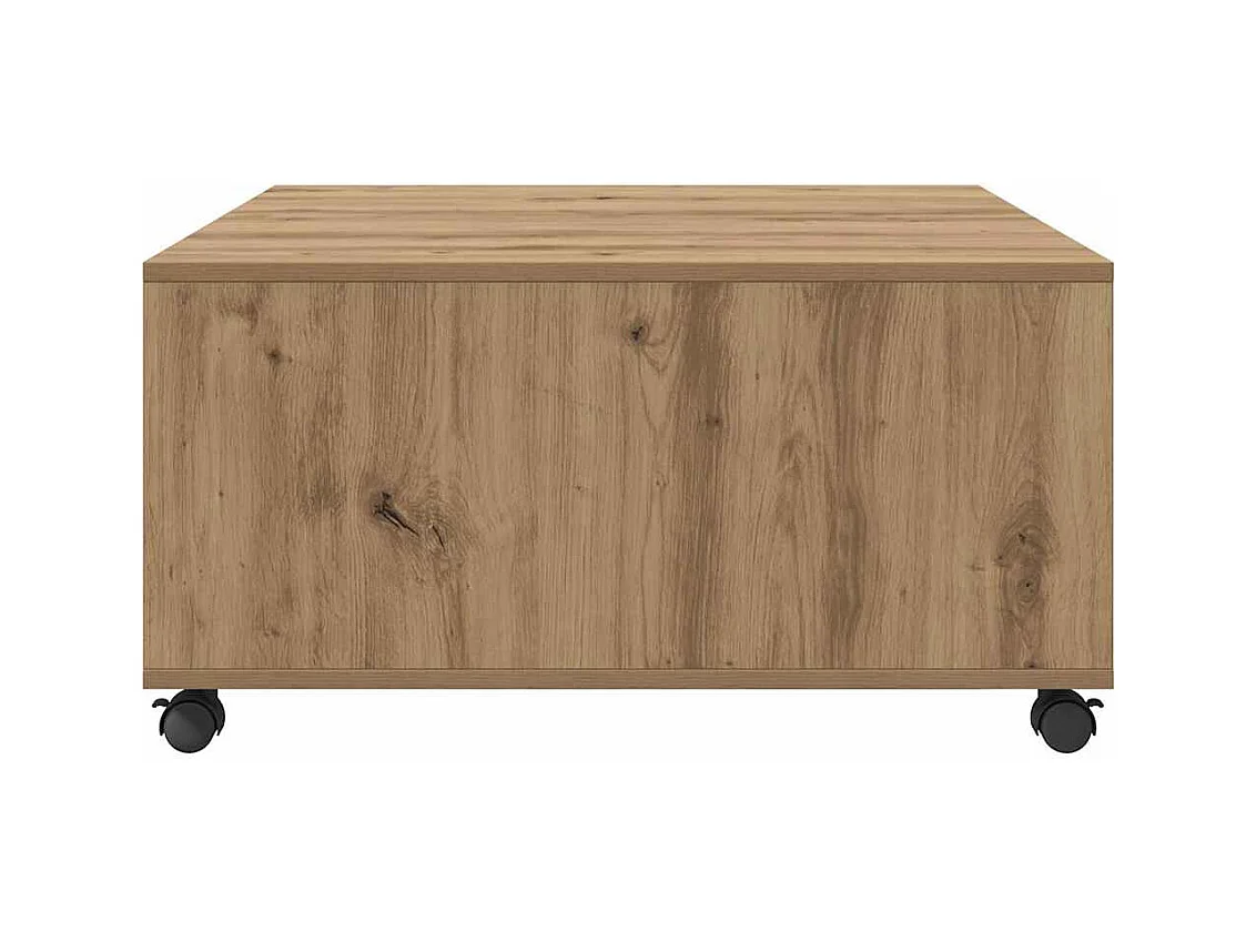 Mesa de centro | Mesa de apoio carvalho artisiano 75x75x38 cm