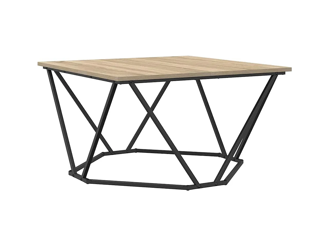 Mesa de centro | Mesa Lateral Nido | Mesa auxiliar 3 piezas Madera vieja 53x53x40 cm SHL2991