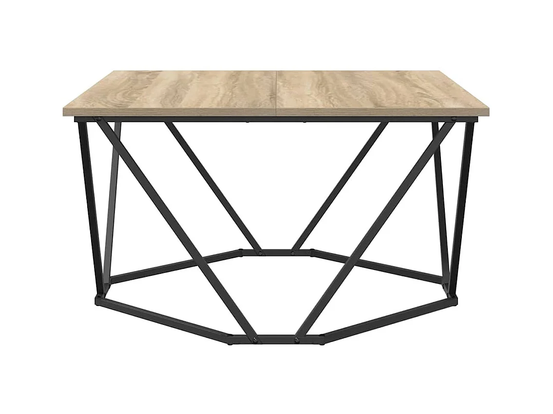 Mesa de centro | Mesa Lateral Nido | Mesa auxiliar 3 piezas Madera vieja 53x53x40 cm SHL2991