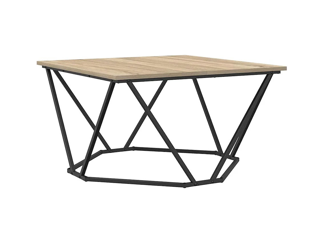 Mesa de centro | Mesa Lateral Nido | Mesa auxiliar 3 piezas Madera vieja 53x53x40 cm SHL2991