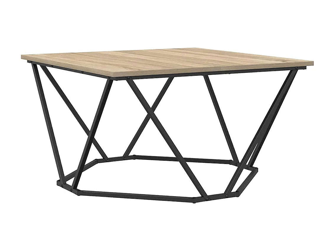 Salontafel | Woonkamertafel | Bijzettafel Sonoma eiken 80 x 80 x 45 cm
