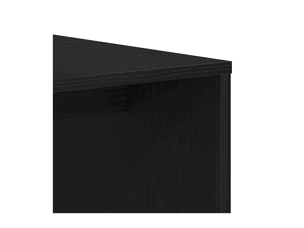 Mesa de centro-Mesa auxiliar-Mesita de centro madera contrachapada blanco brillante 68x50x38cm SHL4745