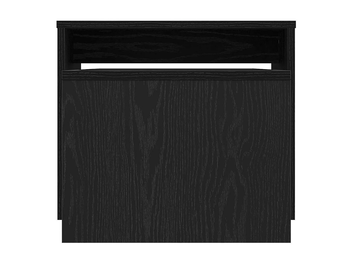 Mesa de centro-Mesa auxiliar-Mesita de centro madera contrachapada blanco brillante 68x50x38cm SHL4745