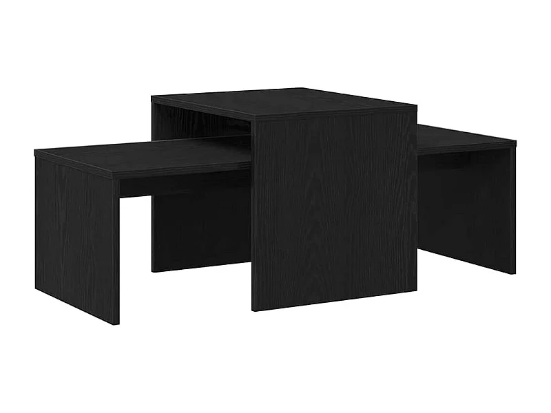 Mesa de centro-Mesa auxiliar-Mesita de centro madera contrachapada blanco brillante 68x50x38cm SHL4745