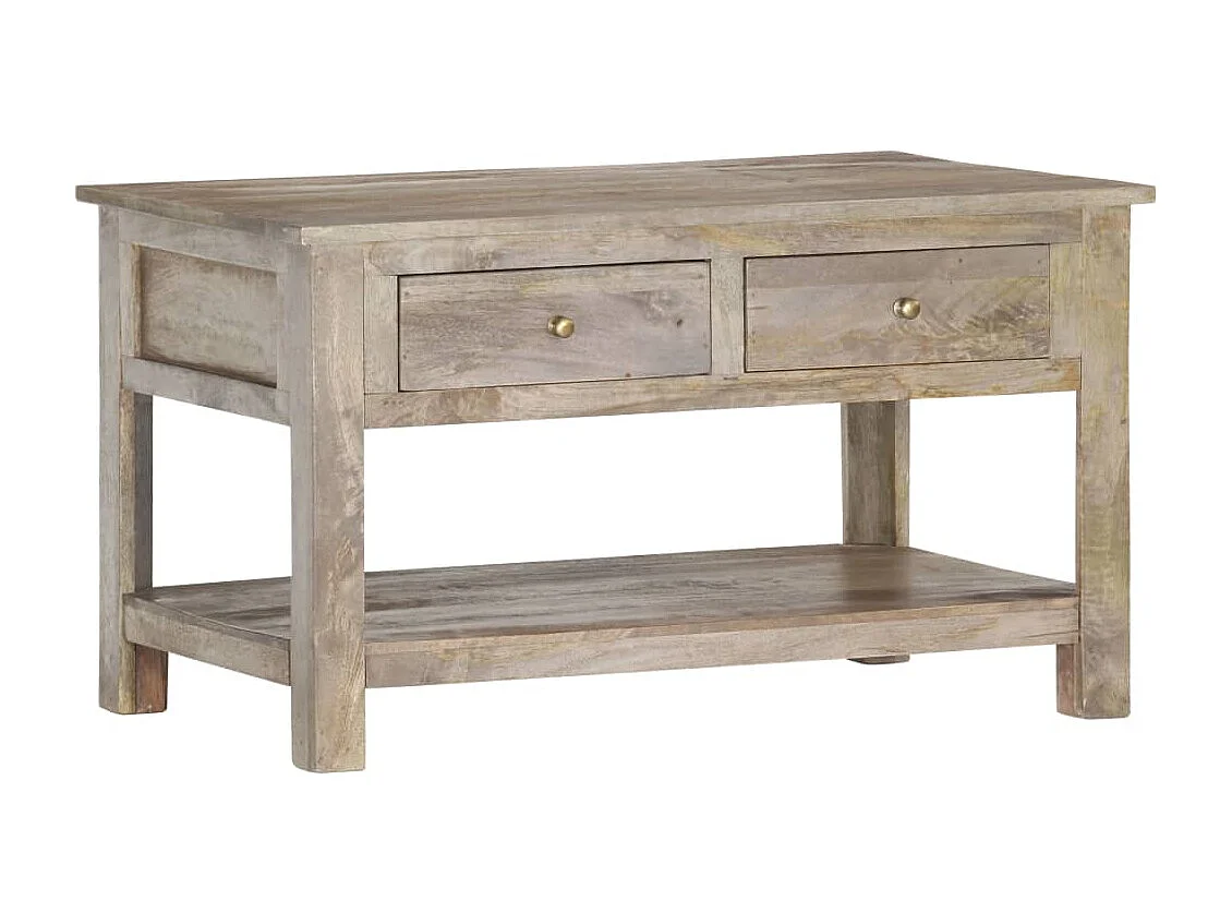 Table basse salon-Table d'appoint 82x52x47 cm Bois de manguier massif SHL33181