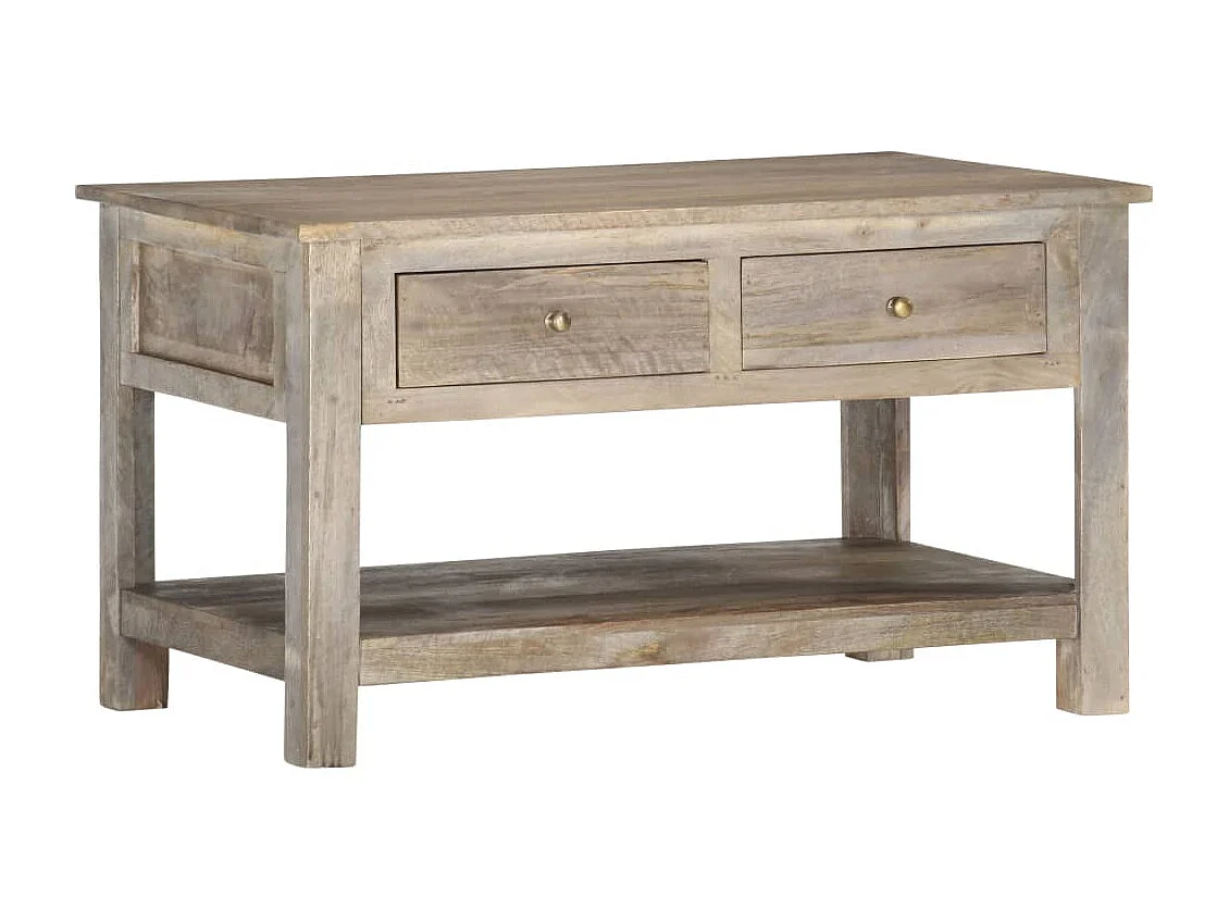 Table basse salon-Table d'appoint 82x52x47 cm Bois de manguier massif SHL33181