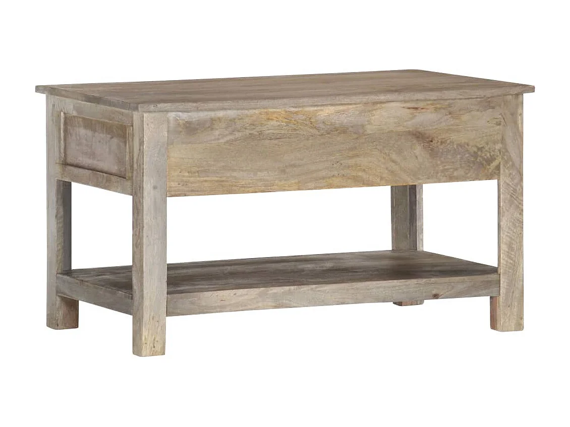 Couchtisch-Beistelltisch-Sofatisch 82x52x47 cm Massivholz Mango SHL9845