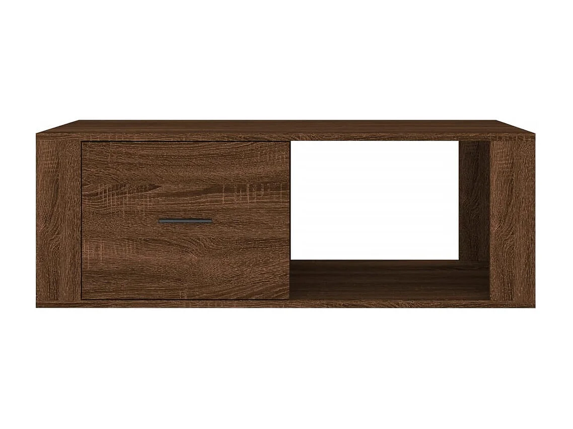 Mesa de centro | Mesa auxiliar madera contrachapada negra 50x50x35 cm SHL1797